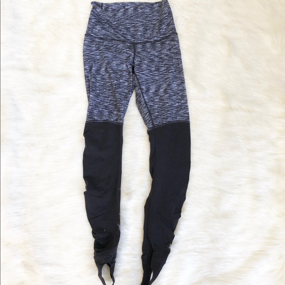 Lululemon stirrup tights with high waist sz6